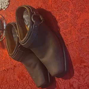 Frye Brown leather harness mules, size 10